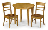 Consort Solid Wood Round Folding Half Moon Dining Table