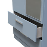 Contrast 2 Door 2 Drawer Mirrored Wardrobe - Welcome Furniture