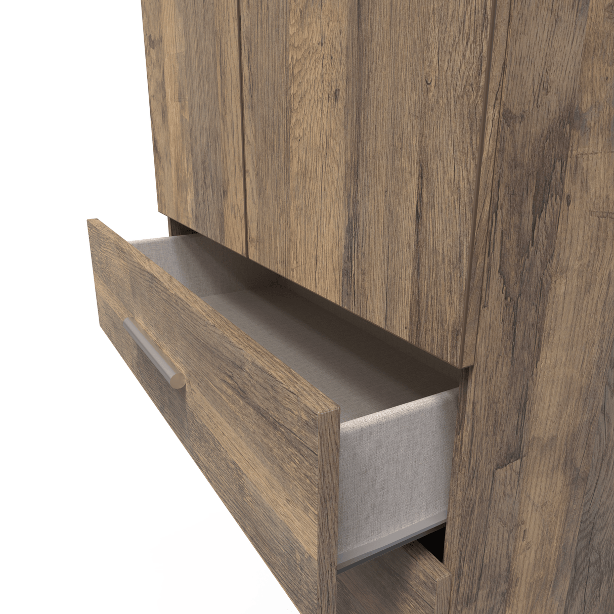 Contrast 2 Door 2 Drawer Wardrobe - Welcome Furniture