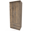 Contrast 2 Door 2 Drawer Wardrobe - Welcome Furniture