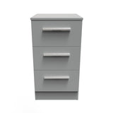 Contrast 3 Drawer Bedside Cabinet - Welcome Furniture