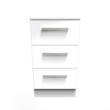 Contrast 3 Drawer Bedside Cabinet - Welcome Furniture
