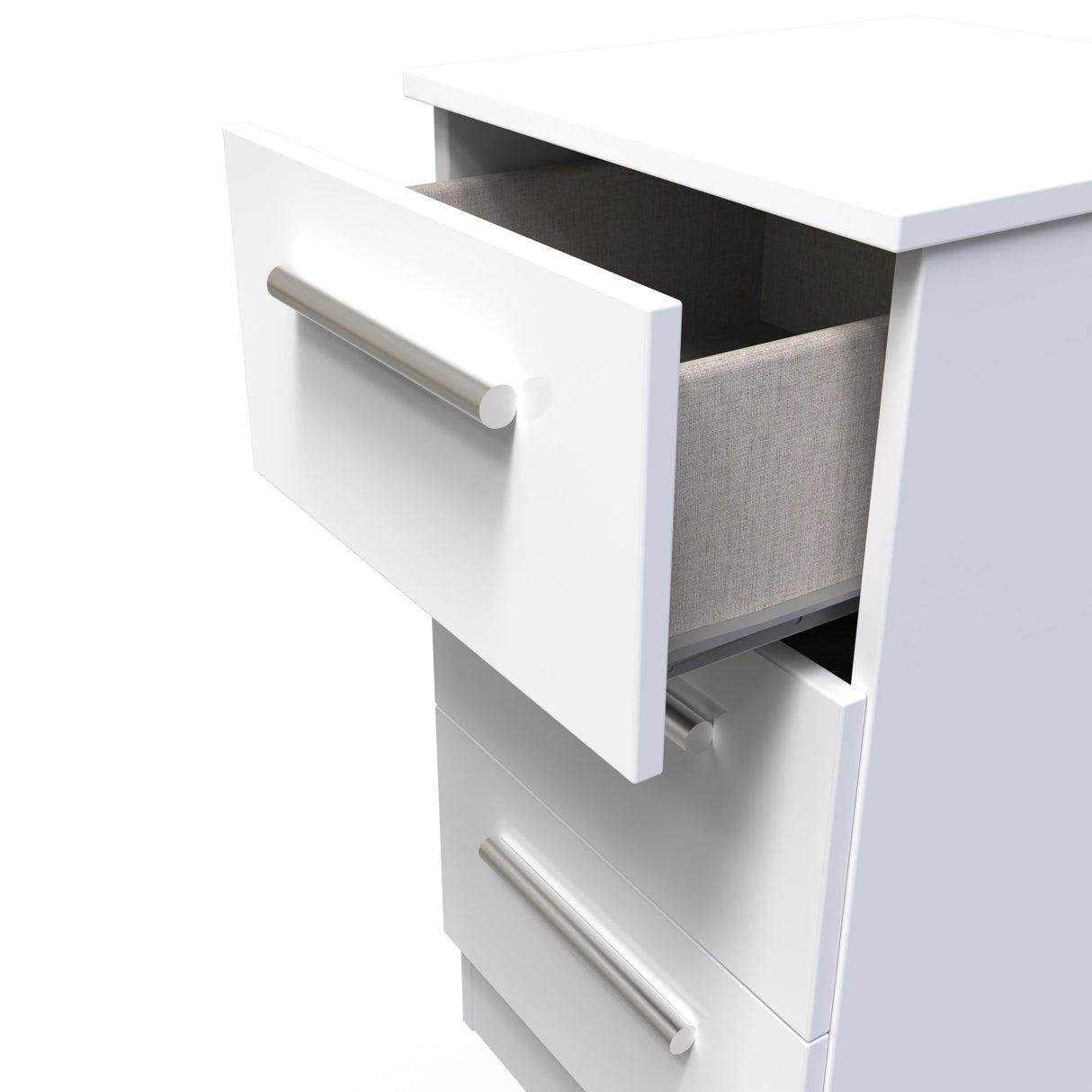 Contrast 3 Drawer Bedside Cabinet - Welcome Furniture