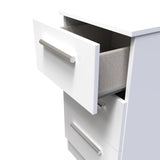 Contrast 3 Drawer Bedside Cabinet - Welcome Furniture