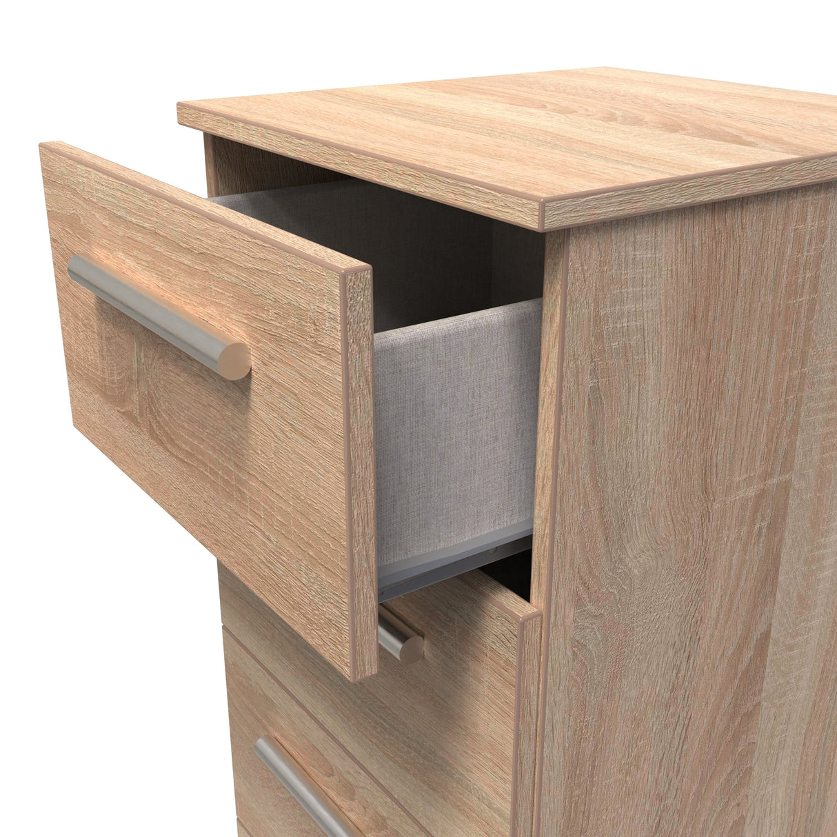 Contrast 4 Drawer Bedside Cabinet - Welcome Furniture