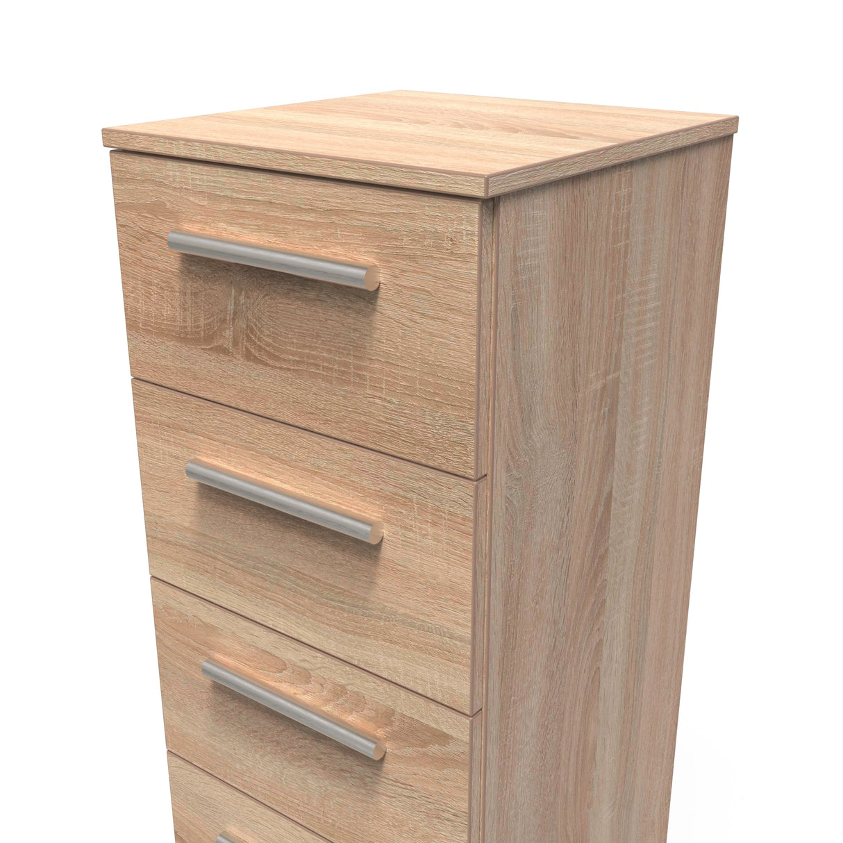 Contrast 4 Drawer Bedside Cabinet - Welcome Furniture