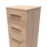 Contrast 4 Drawer Bedside Cabinet - Welcome Furniture