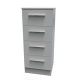 Contrast 4 Drawer Bedside Cabinet - Welcome Furniture