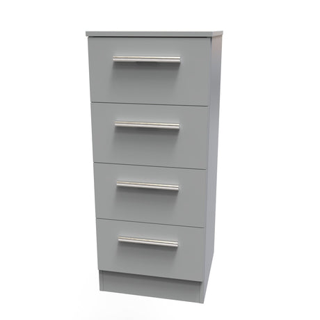 Contrast 4 Drawer Bedside Cabinet - Welcome Furniture