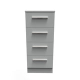 Contrast 4 Drawer Bedside Cabinet - Welcome Furniture