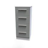 Contrast 4 Drawer Bedside Cabinet - Welcome Furniture
