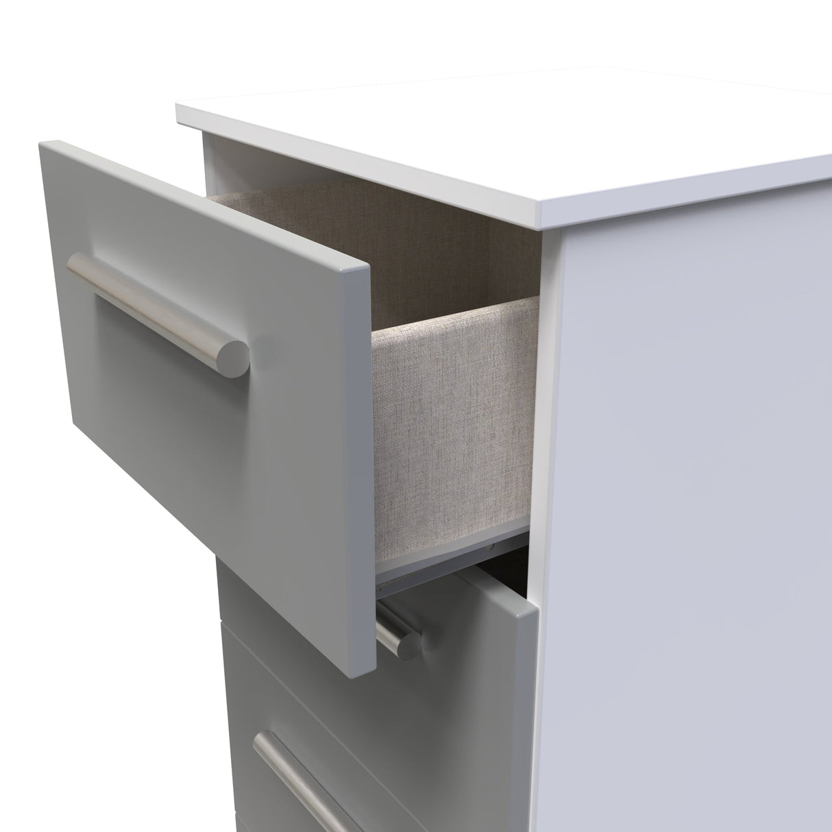 Contrast 4 Drawer Bedside Cabinet - Welcome Furniture