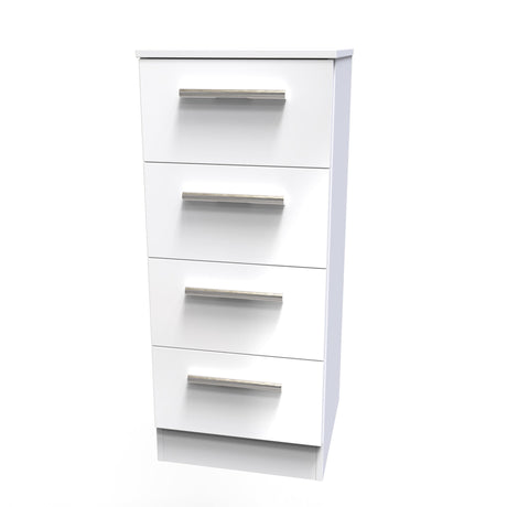 Contrast 4 Drawer Bedside Cabinet - Welcome Furniture