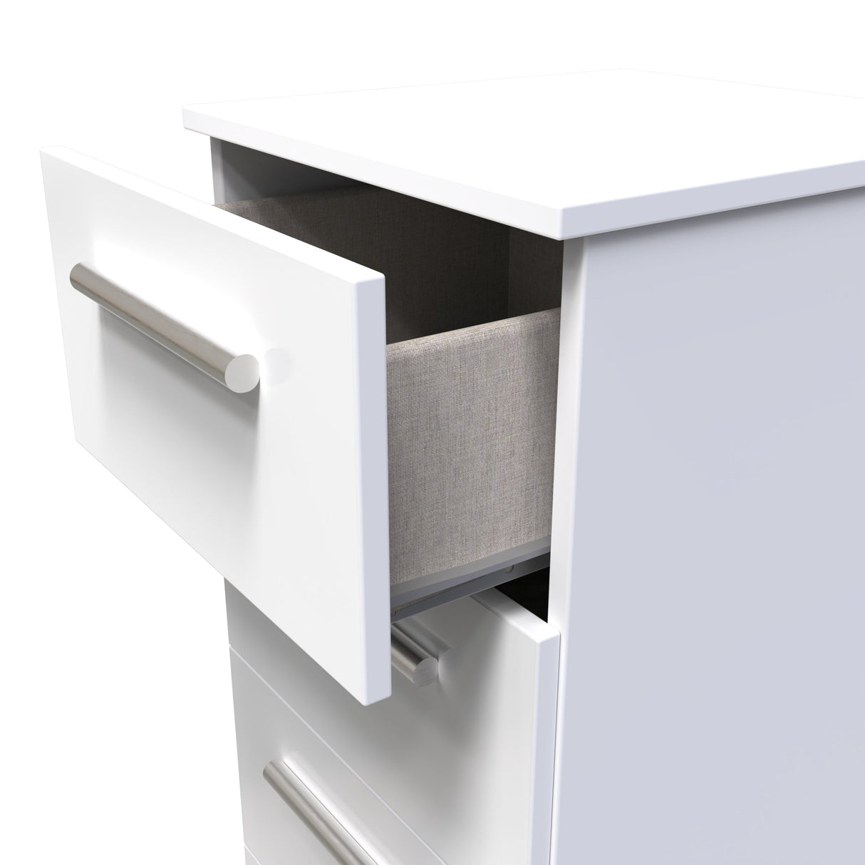 Contrast 4 Drawer Bedside Cabinet - Welcome Furniture