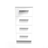 Contrast 4 Drawer Bedside Cabinet - Welcome Furniture