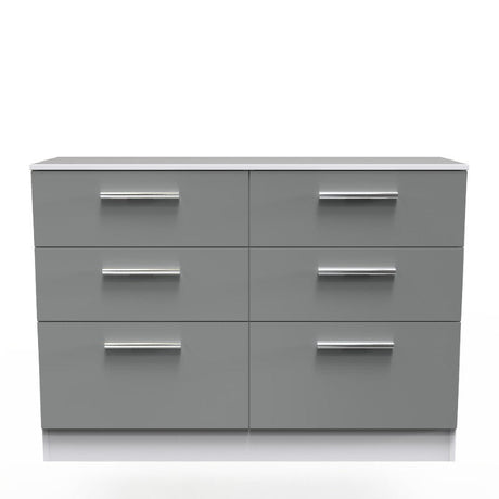 Contrast 6 Drawer Midi Chest - Welcome Furniture