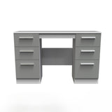 Contrast Double Pedestal 6 Drawer Dressing Table - Welcome Furniture