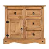 Corona 1 Door 4 Drawer Sideboard - Seconique