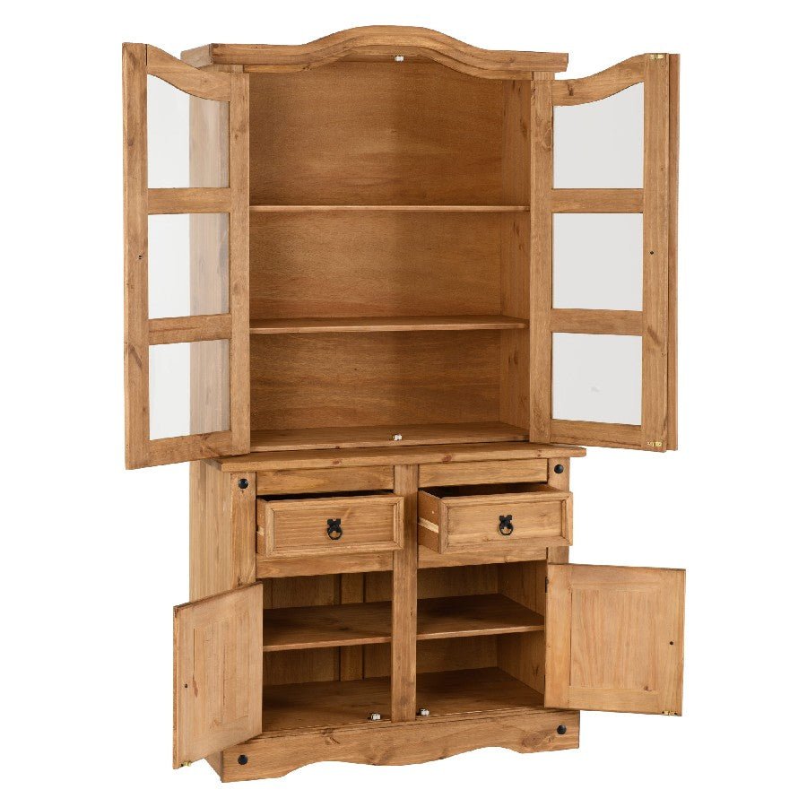 Corona 2 Door 2 Drawer Buffet Hutch - Seconique