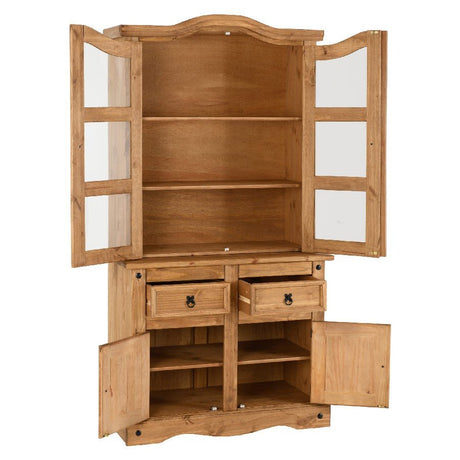 Corona 2 Door 2 Drawer Buffet Hutch - Seconique