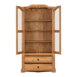 Corona 2 Door 2 Drawer Glass Display Unit - Seconique