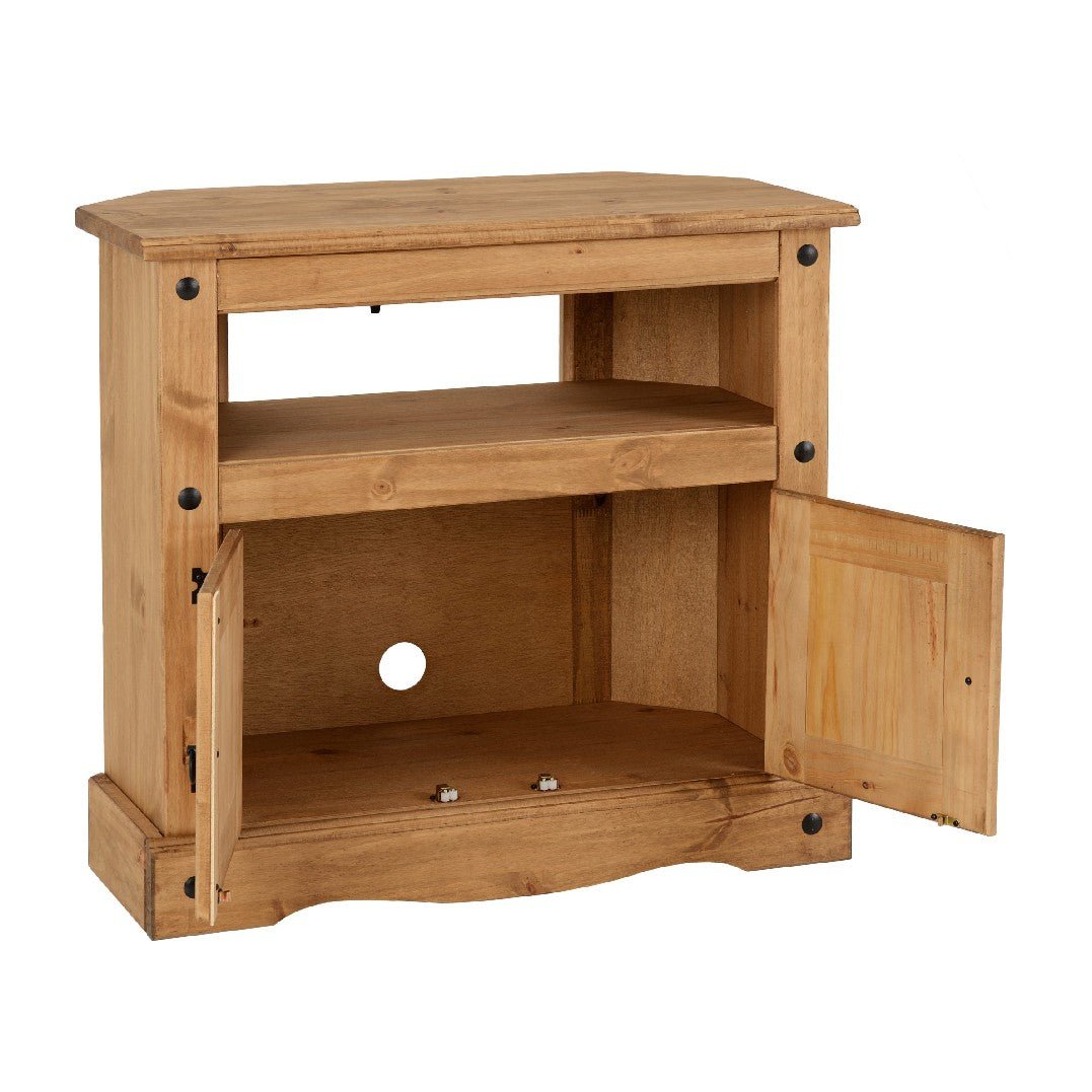 Corona 2 Door Corner TV Unit - Seconique