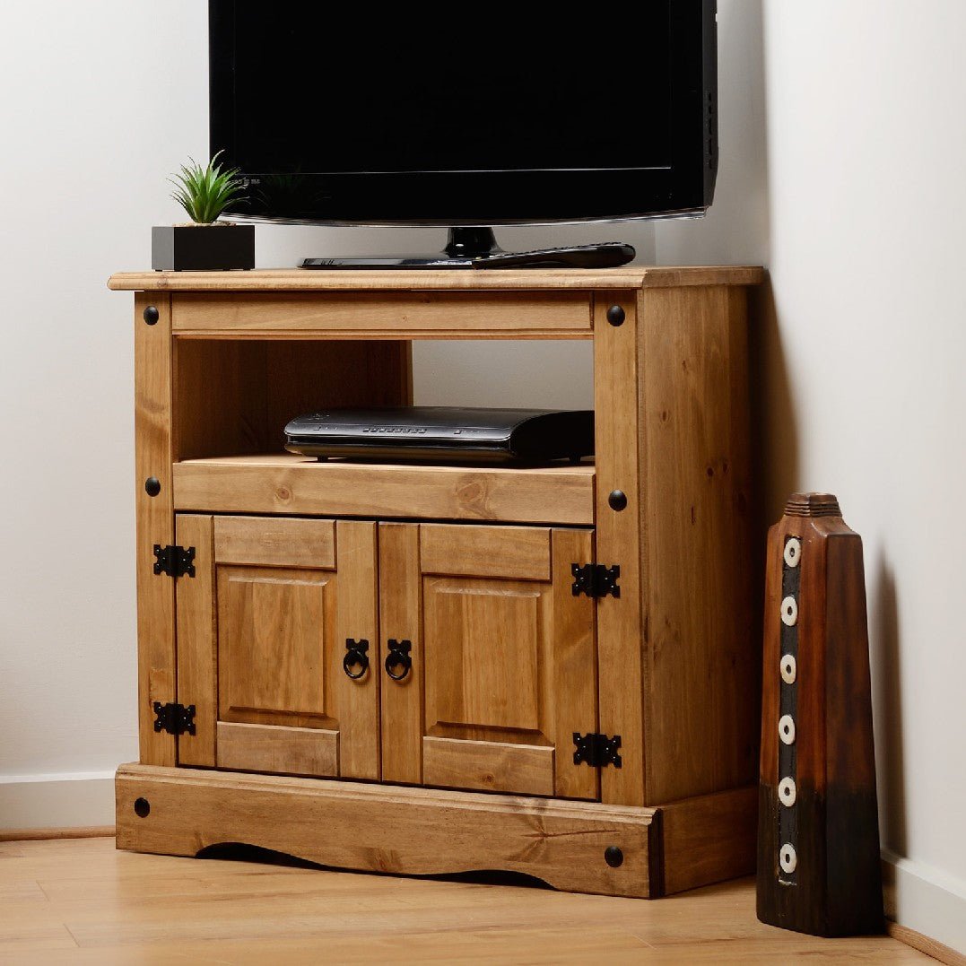 Corona 2 Door Corner TV Unit - Seconique