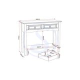 Corona 2 Drawer Console Table - Seconique
