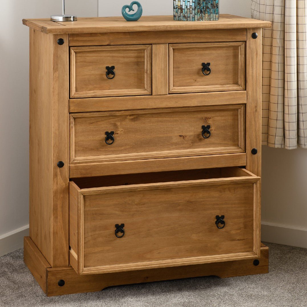 Corona 2+2 Drawer Chest - Seconique