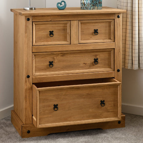 Corona 2+2 Drawer Chest - Seconique