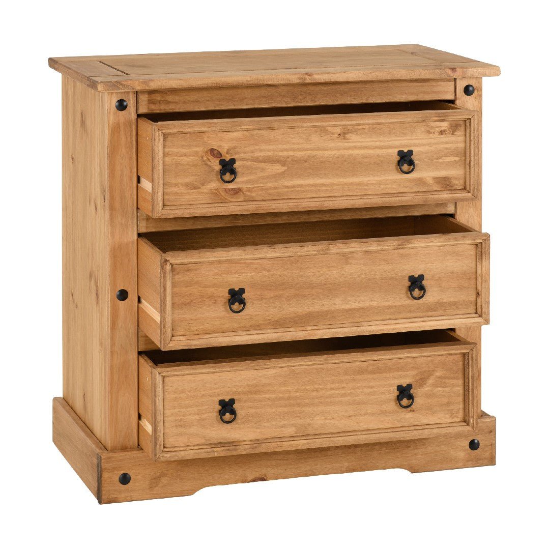 Corona 3 Drawer Chest - Seconique