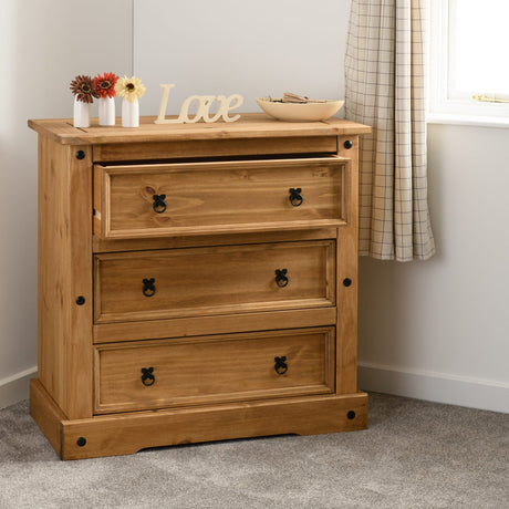 Corona 3 Drawer Chest - Seconique