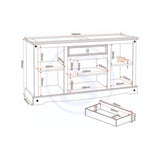 Corona 4 Door 1 Drawer Sideboard - Seconique