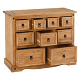 Corona 9 Drawer Merchants Chest - Seconique