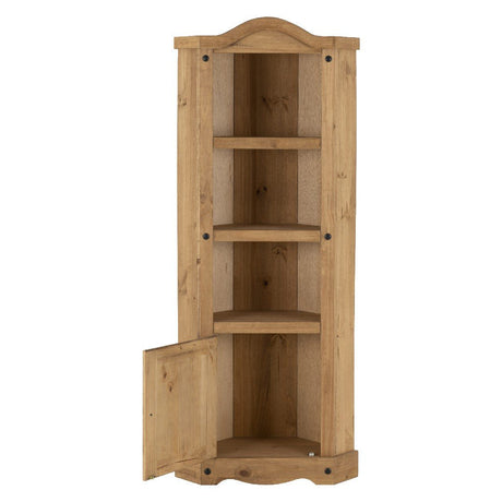 Corona Corner Shelving Display Unit Bookcase - Seconique