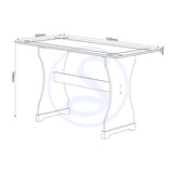 Corona Dinette Table Set with 2 Benches - Seconique