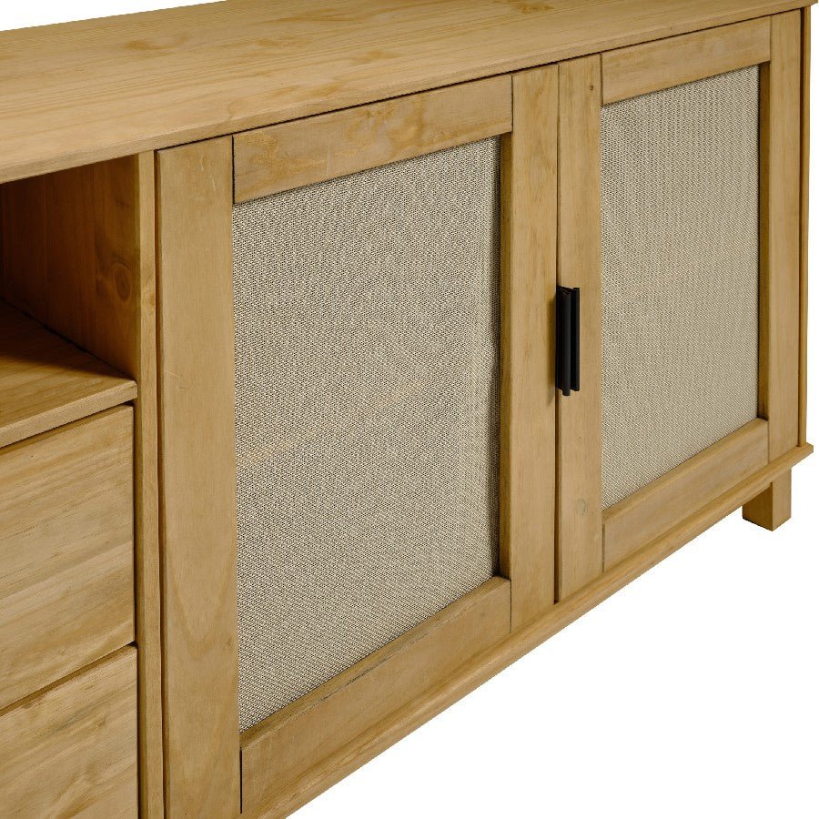 Corona Rattan 2 Door 2 Drawer Sideboard - Seconique