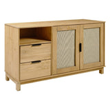 Corona Rattan 2 Door 2 Drawer Sideboard - Seconique