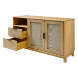 Corona Rattan 2 Door 2 Drawer Sideboard - Seconique