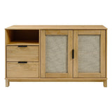 Corona Rattan 2 Door 2 Drawer Sideboard - Seconique