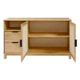 Corona Rattan 2 Door 2 Drawer Sideboard - Seconique