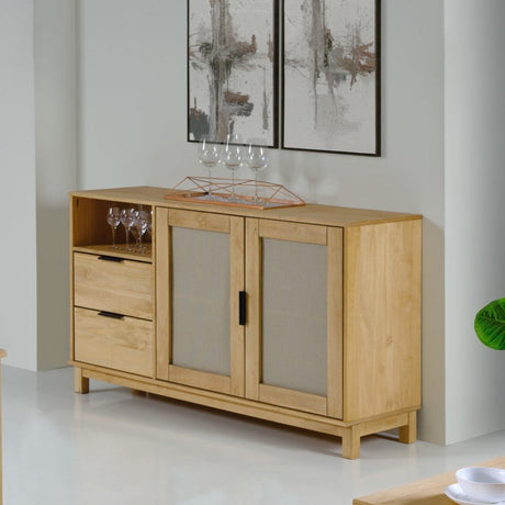 Corona Rattan 2 Door 2 Drawer Sideboard - Seconique