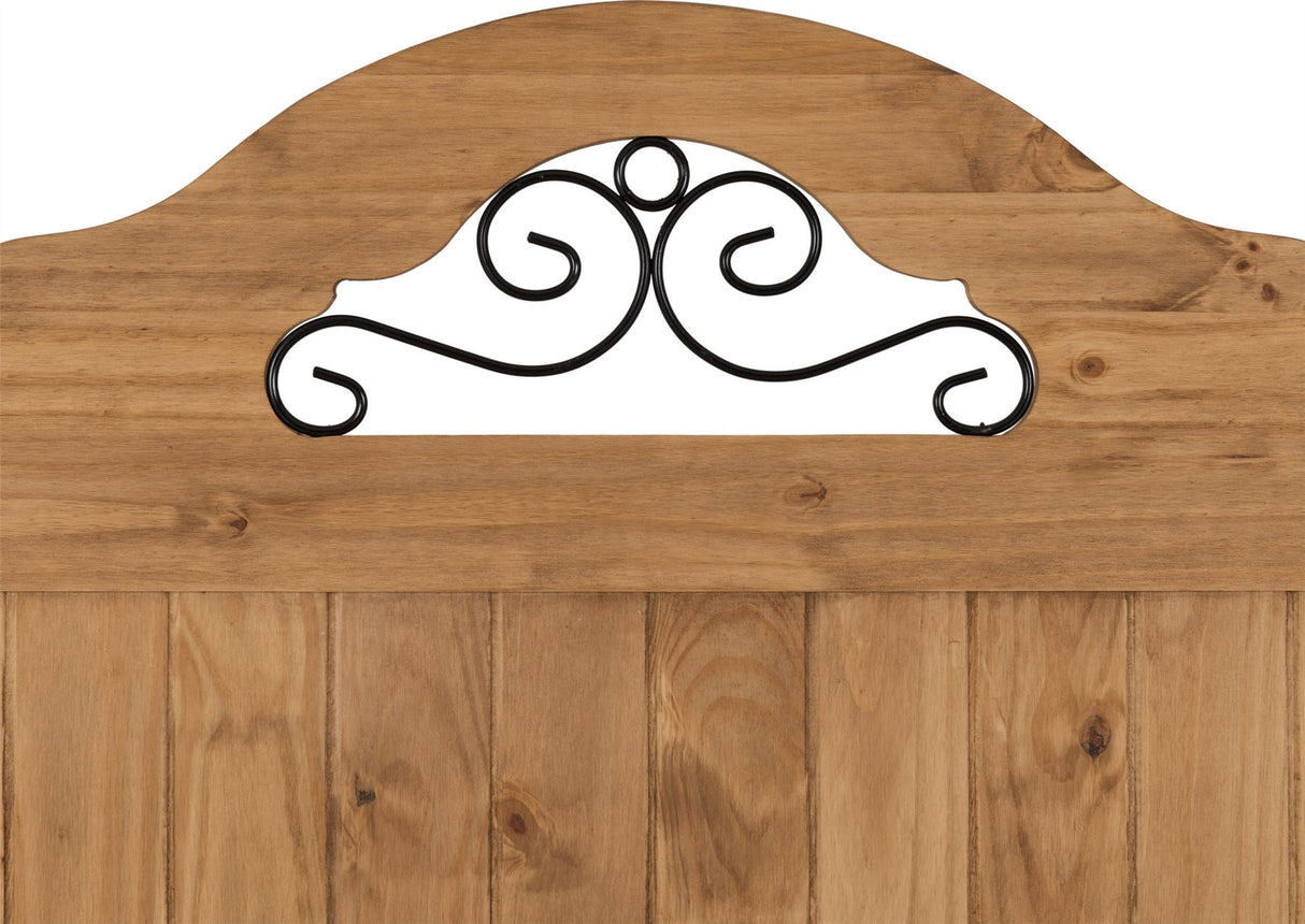 Corona Scroll 4ft 6in Bed High Foot End - Seconique