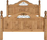 Corona Scroll 4ft 6in Bed High Foot End - Seconique