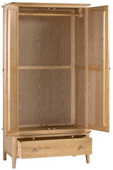 Cotswold 2 Door 1 Drawer Wardrobe - Julian Bowen
