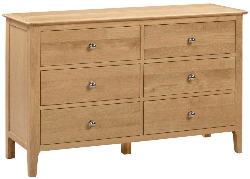 Cotswold 6 Drawer Wide Chest - Julian Bowen
