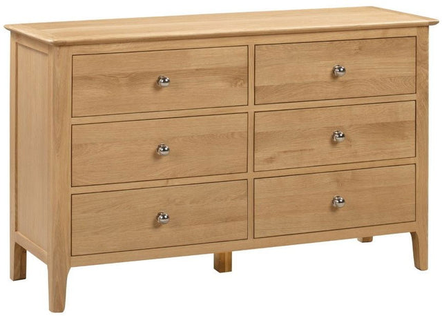 Cotswold 6 Drawer Wide Chest - Julian Bowen