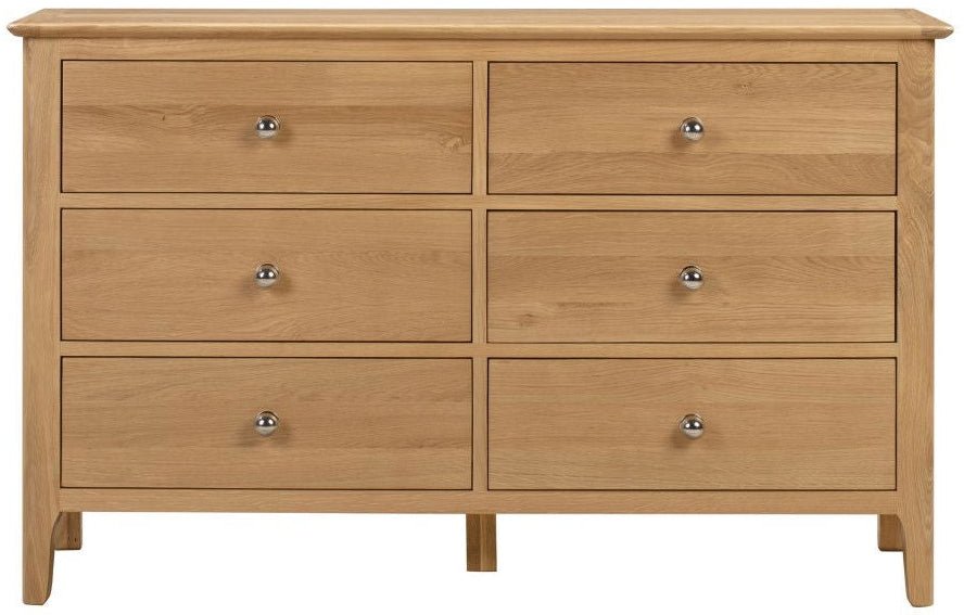 Cotswold 6 Drawer Wide Chest - Julian Bowen
