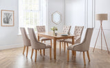 Cotswold Dining Table with 6 Loire Chairs - Julian Bowen