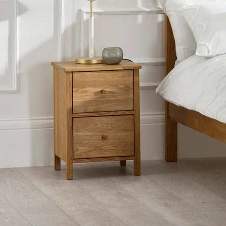 Coxmoor 2 Drawer Bedside Table - Julian Bowen